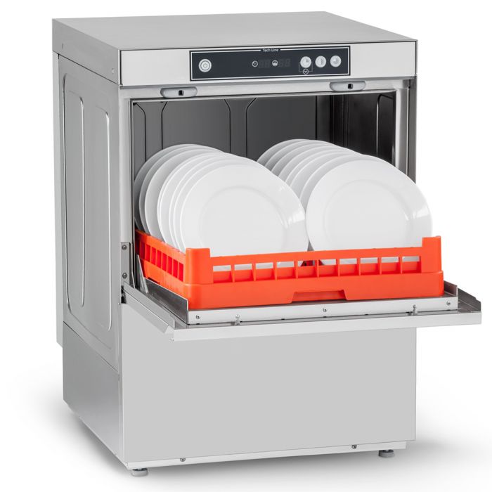 Asber Tech 500 Commercial Dishwasher Open